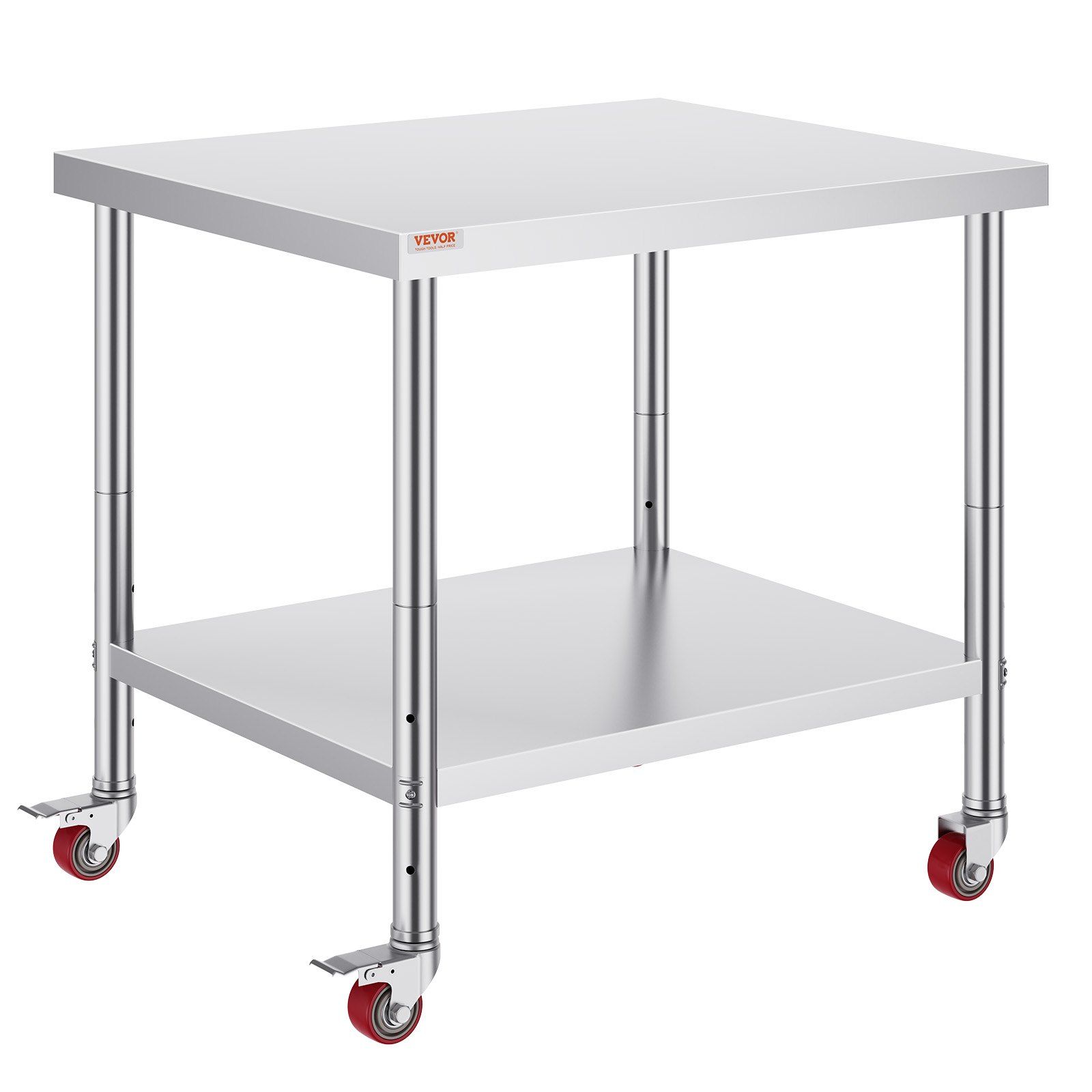 Commercial Kitchen Table - VEVOR Stainless Steel Work Table 36x30x34