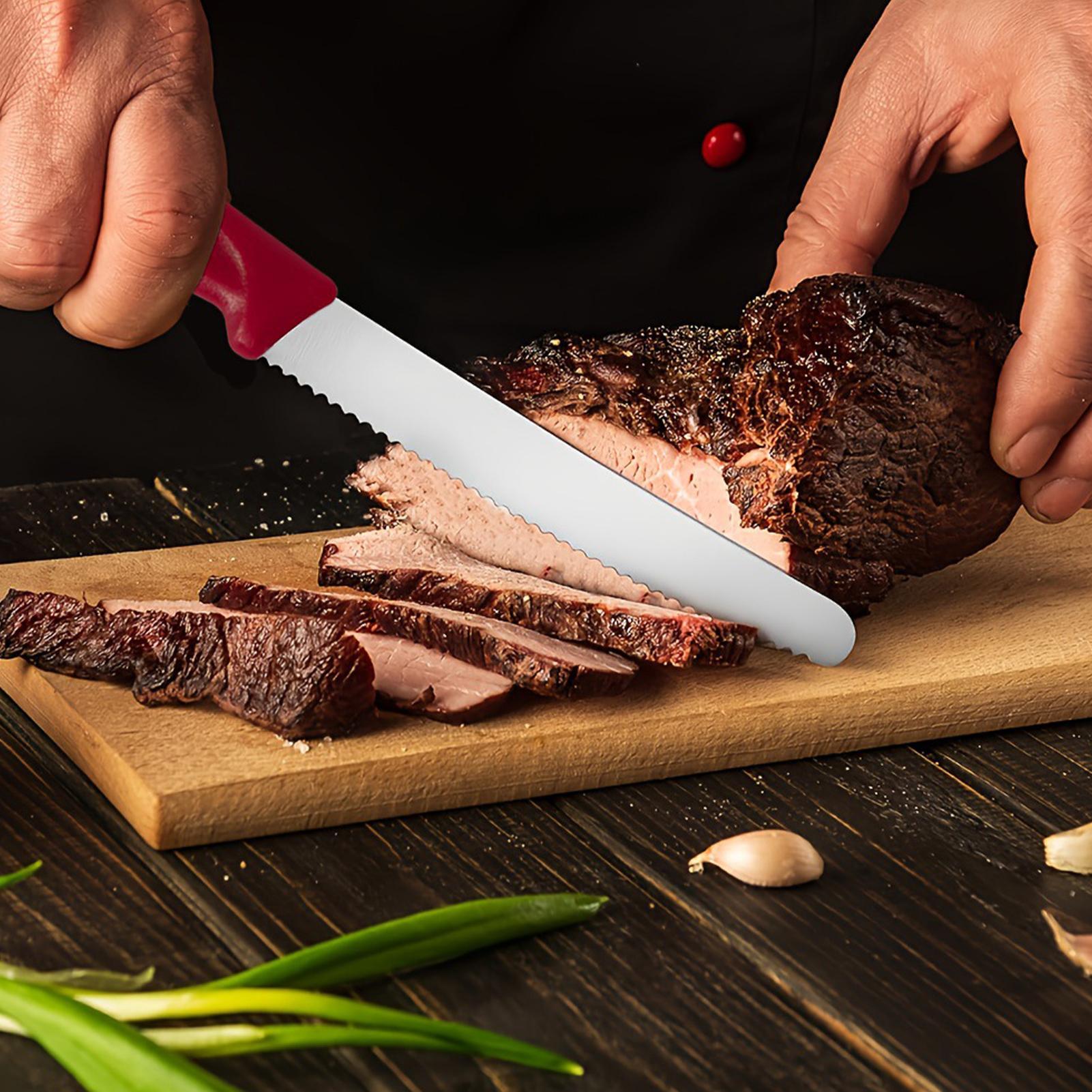 Serrated Steak Cutter 5 Pieces - Commercial Kitchen Table 评论和价格