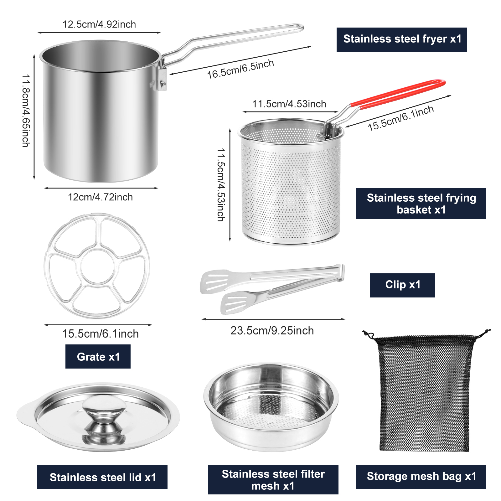 Deep Fryer Pots Stainless Stee - Commercial Kitchen Pots And Pans 评论和价格