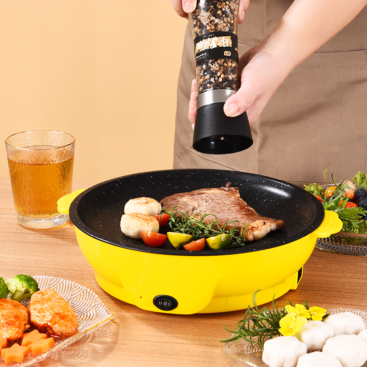 220V Multifunctional Electric  - Commercial Kitchen Pots And Pans 评论和价格