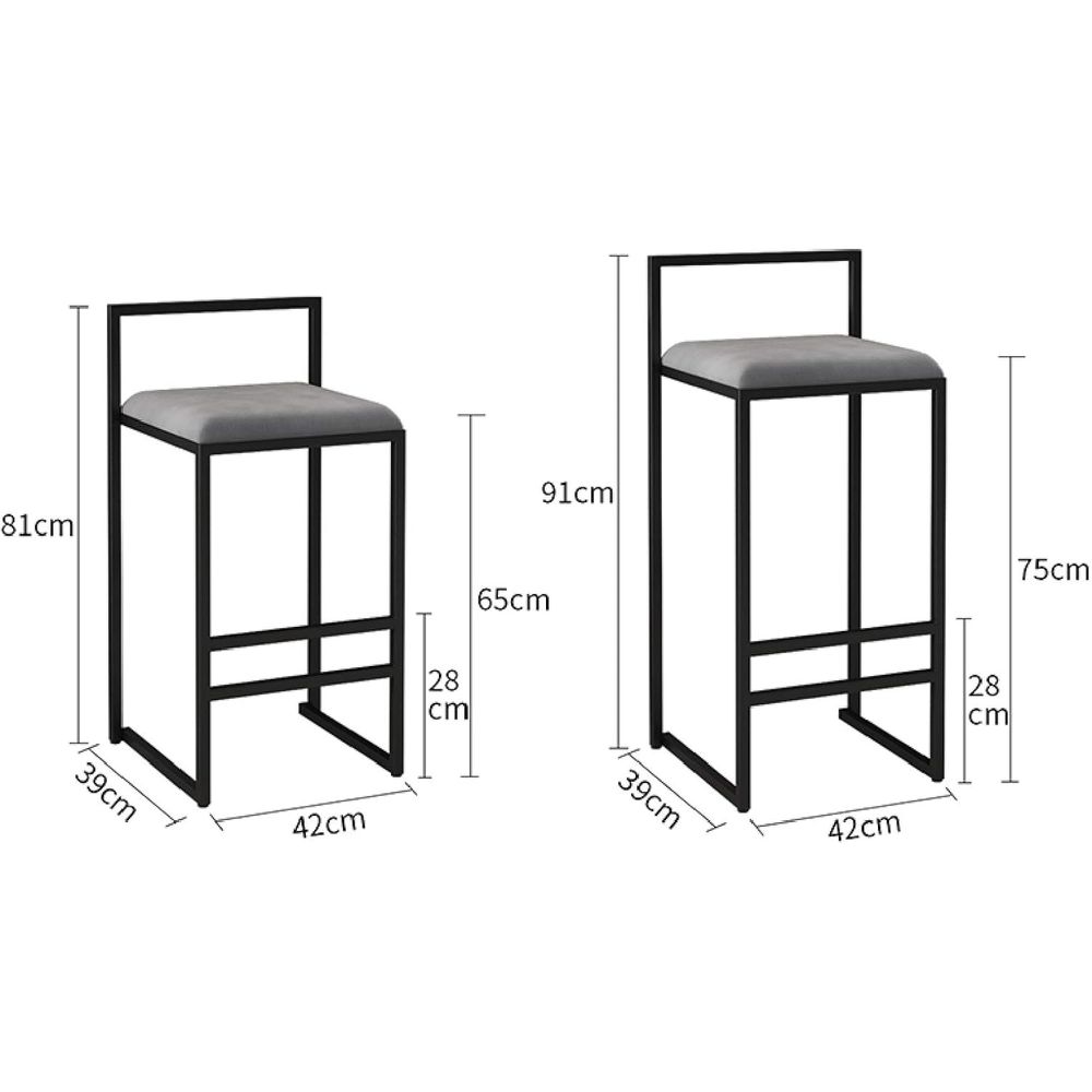 Stylish Velvet Square Seat Bar - Commercial Kitchen And Bar 评论和价格