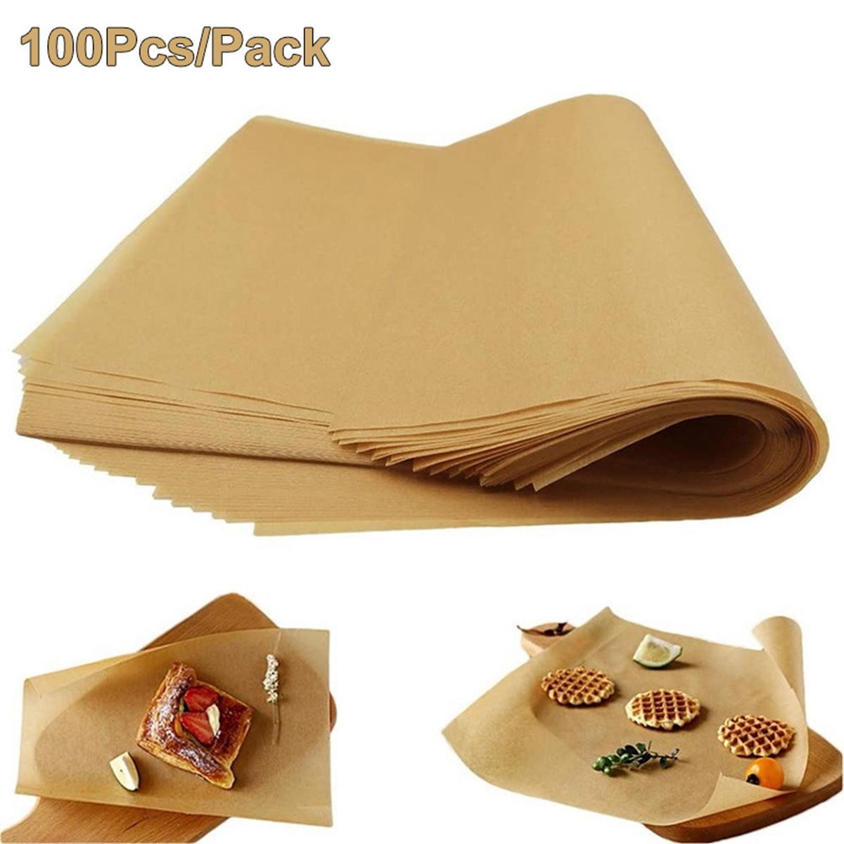 100Pcs Non-Stick Oven Baking P - Commercial Kitchen Pots And Pans 评论和价格