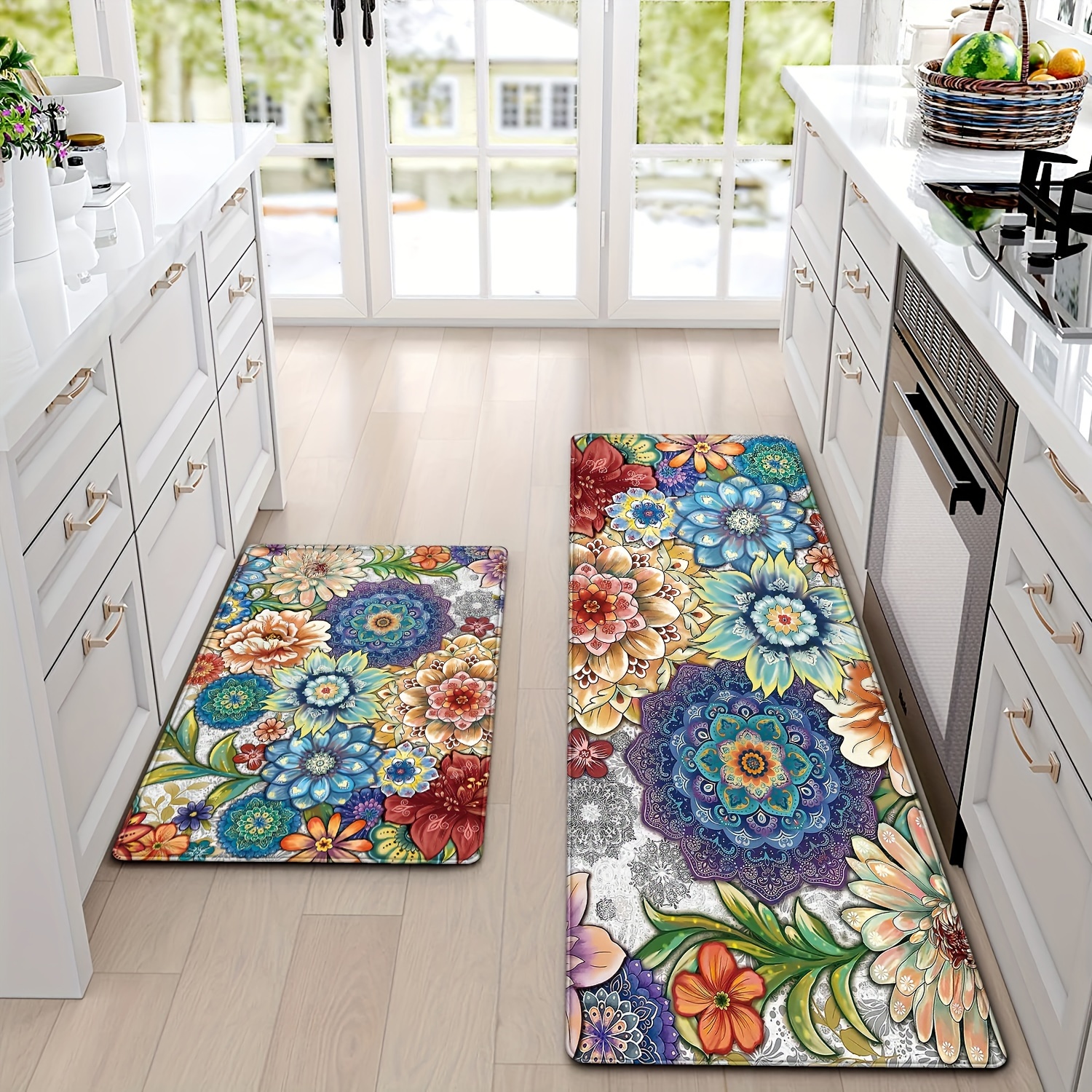 Vintage Floral Pattern Kitchen - Commercial Kitchen Background 评论和价格