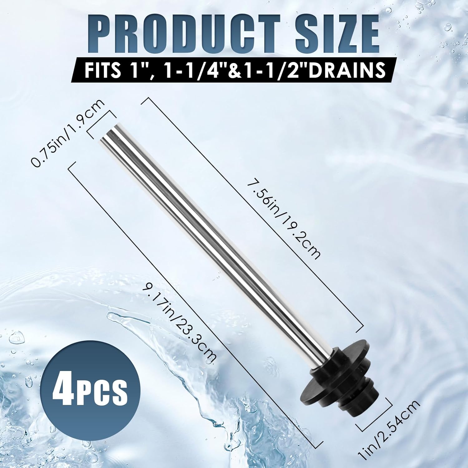 4 Pcs Universa Bar Sink Overfl - Commercial Kitchen And Bar 评论和价格