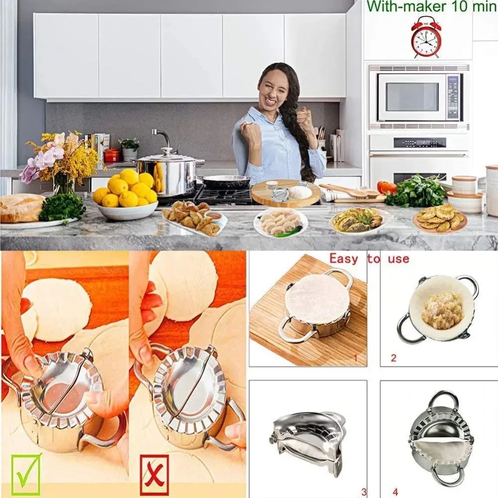 Stainless Steel Dumpling Maker - Commercial Kitchen Accessories 评论和价格