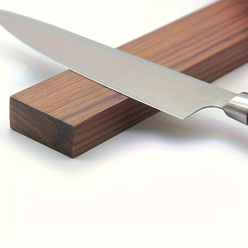 1pc, 16inch Walnut Magnetic Kn - Commercial Kitchen Knife Holder 评论和价格