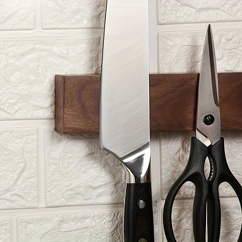 1pc, 16inch Walnut Magnetic Kn - Commercial Kitchen Knife Holder 评论和价格