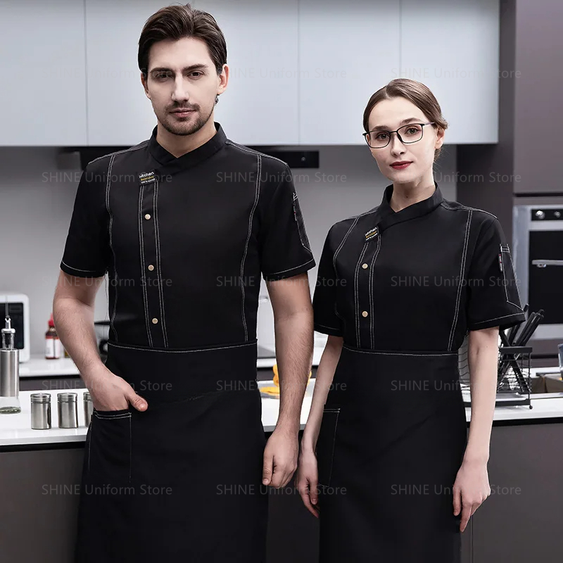 Short Sleeve Chef Uniform Kitc - Commercial Kitchen Services 评论和价格