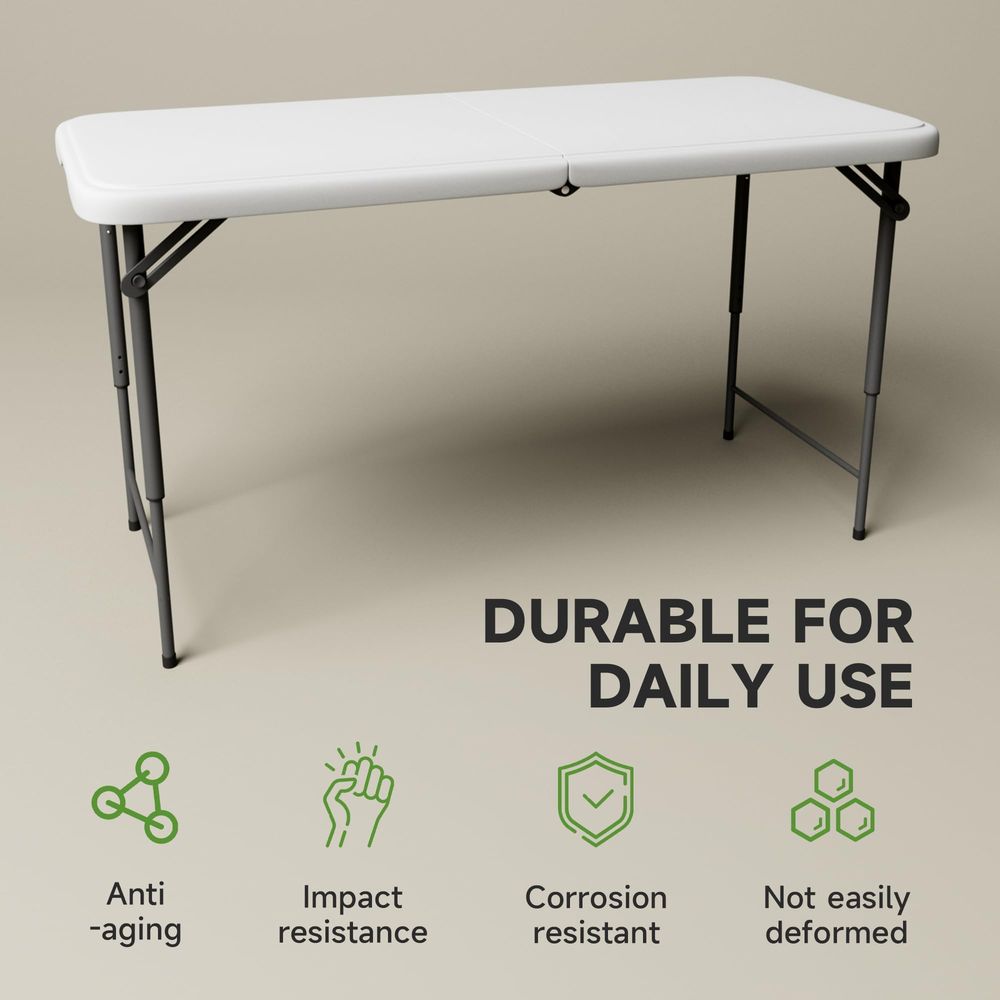 White 48 Round BiFolding Comme - Commercial Kitchen Table 评论和价格