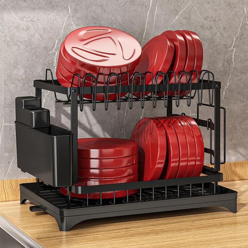 2 Tier Kitchen Countertop Dish - Commercial Kitchen Knife Holder 评论和价格
