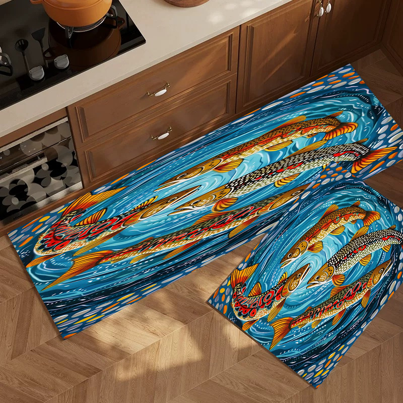 Blue Background Colorful Patte - Commercial Kitchen Background 评论和价格