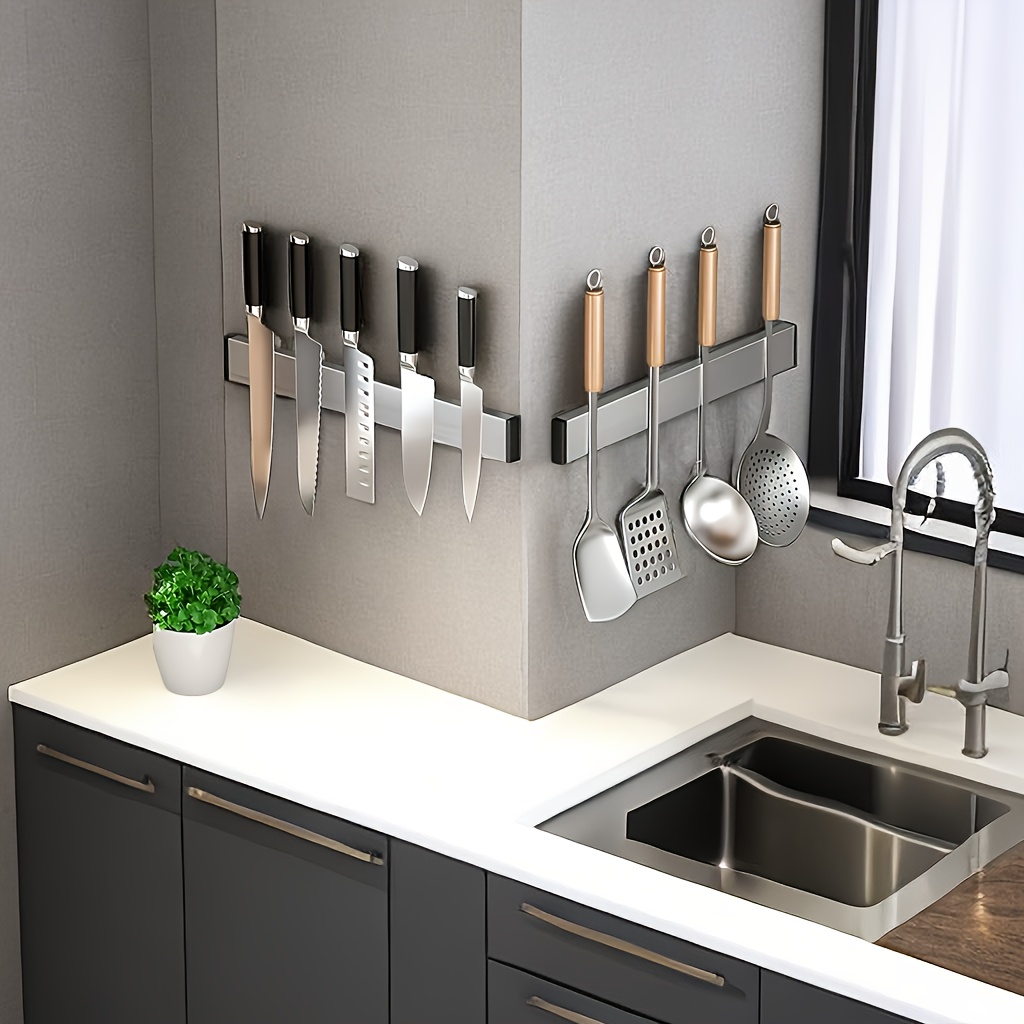 1Pc Magnetic Knife Holder For  - Commercial Kitchen Knife Holder 评论和价格