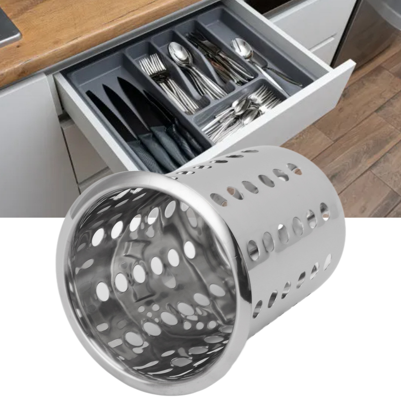 Stainless Steel Utensil Holder - Commercial Kitchen Knife Holder 评论和价格