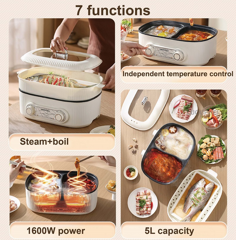 6L Double Liner Electric Hot P - Commercial Kitchen Pots And Pans 评论和价格