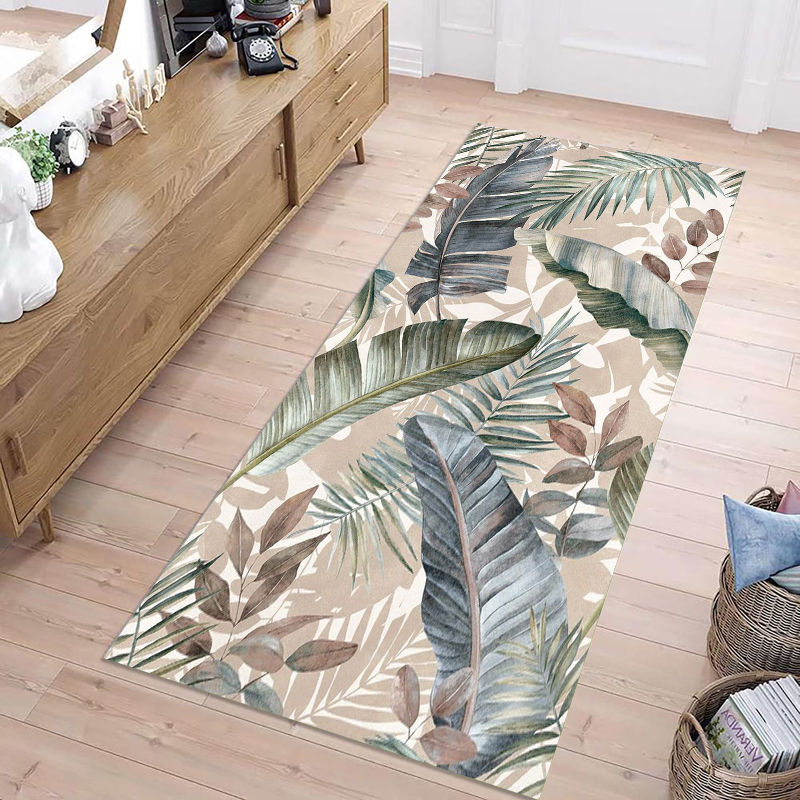 Boho Tropical Palm Leaf Runner - Commercial Kitchen Background 评论和价格