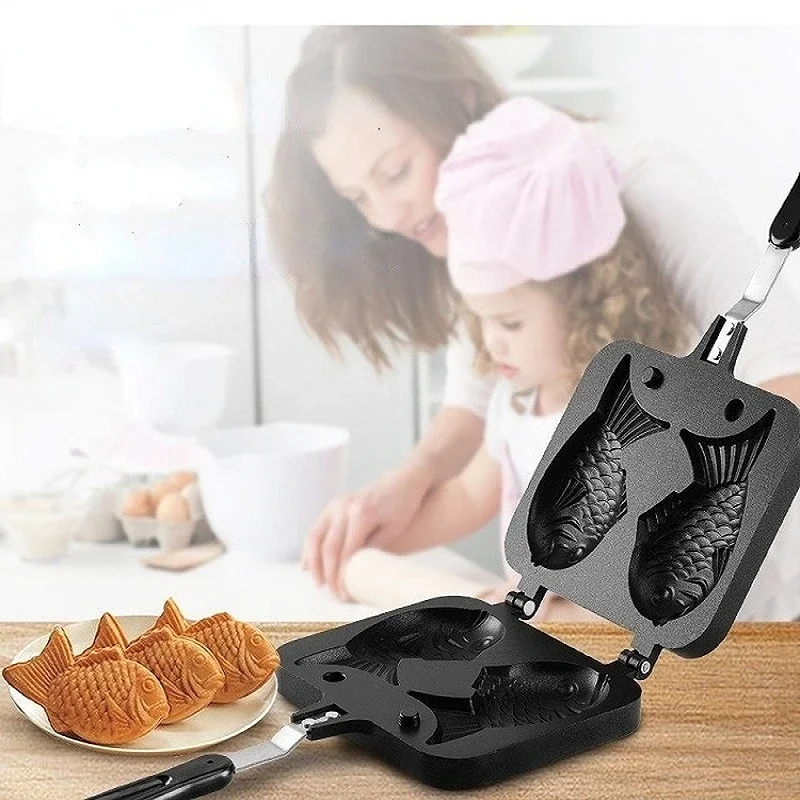 Kitchen Japanese Taiyaki Doubl - Crepe Maker Griddle 评论和价格
