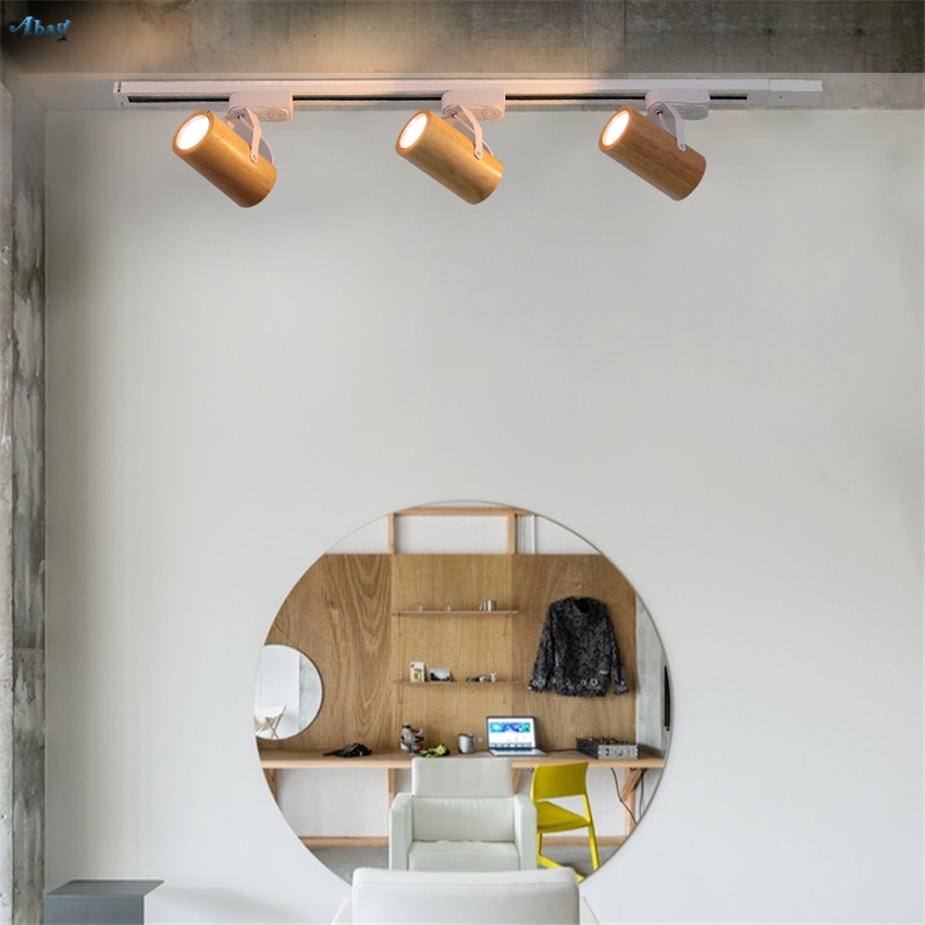 LED Track Wooden Ceiling Lamps - Commercial Kitchen Background 评论和价格