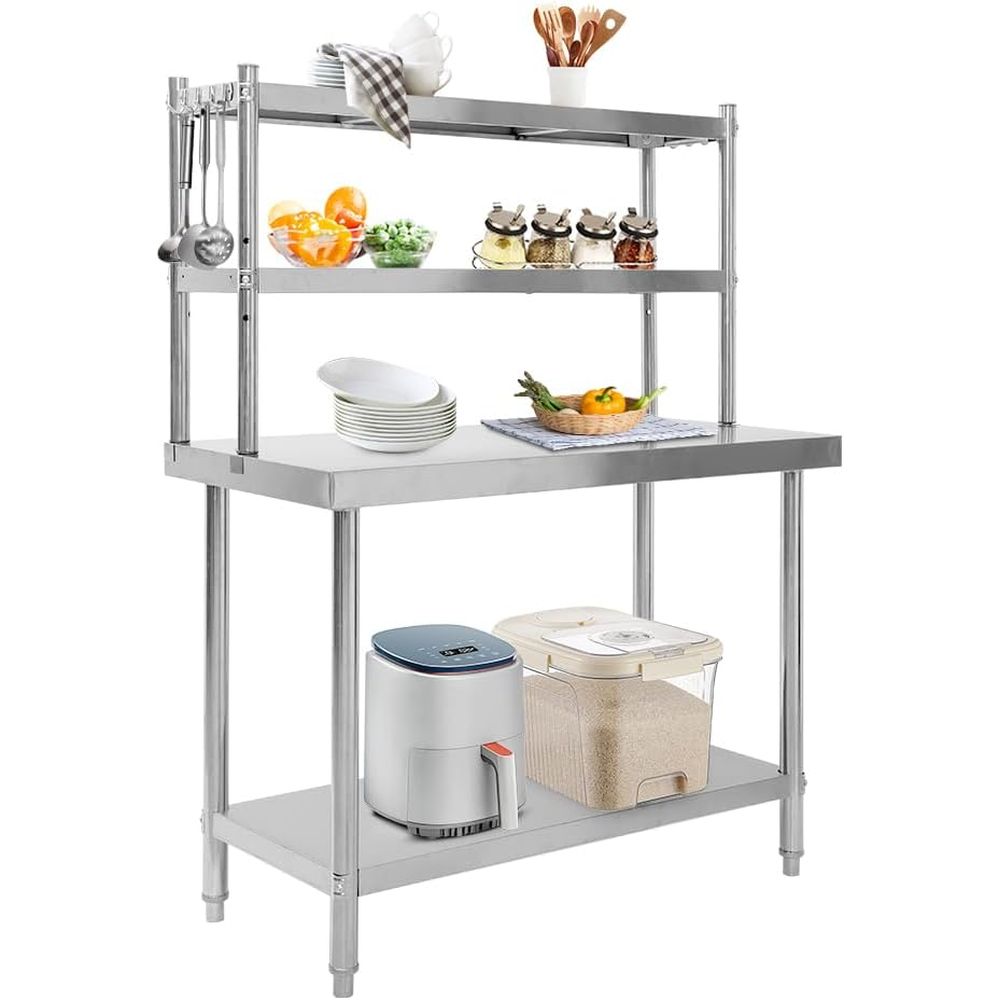 48x24 Stainless Steel Kitchen  - Commercial Kitchen Table 评论和价格