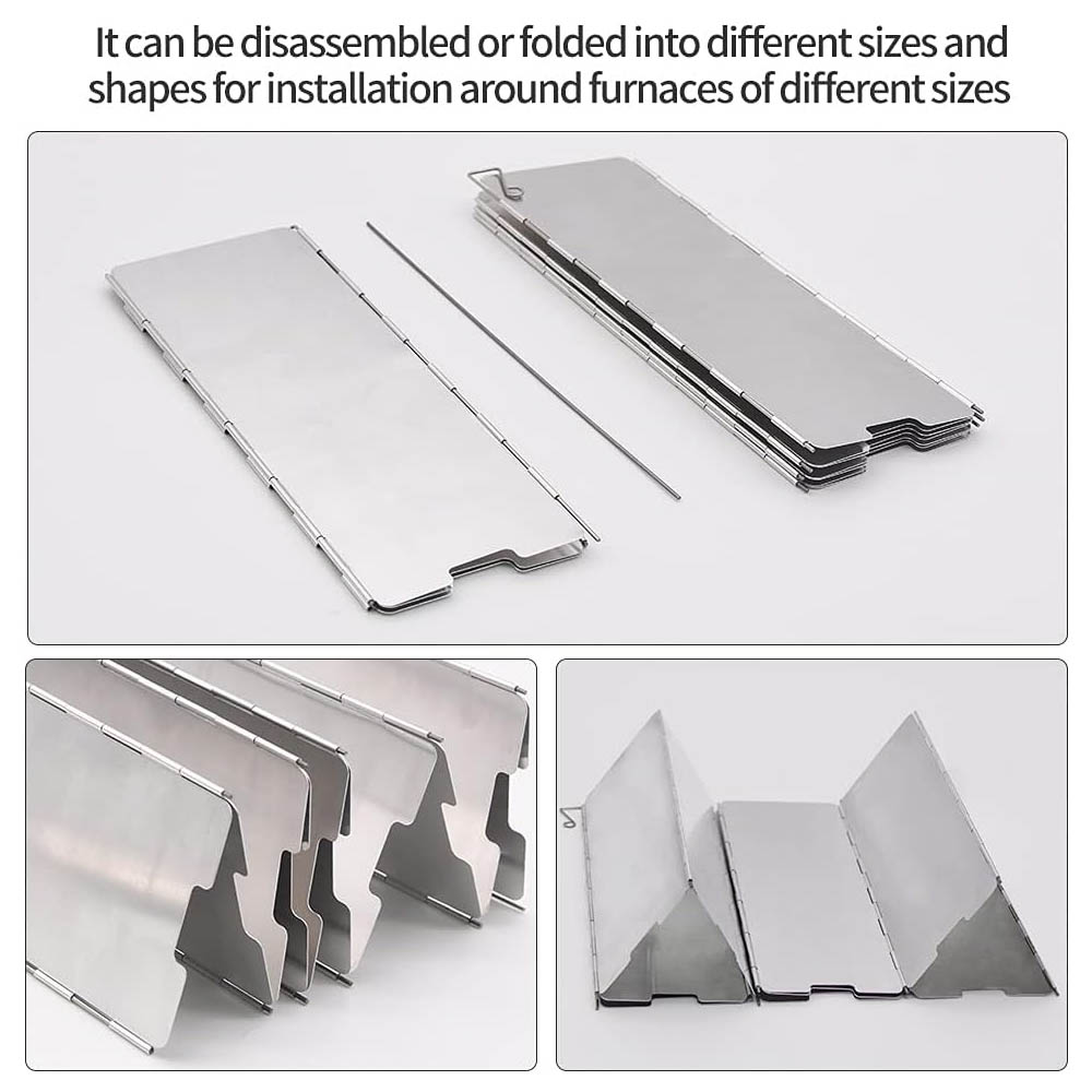 8 Plates Aluminum Windscreen S - Commercial Kitchen Gas Stove 评论和价格