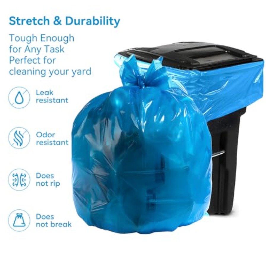 Heavy Duty Trash Bags blue 33- - Commercial Kitchen Contractor 评论和价格