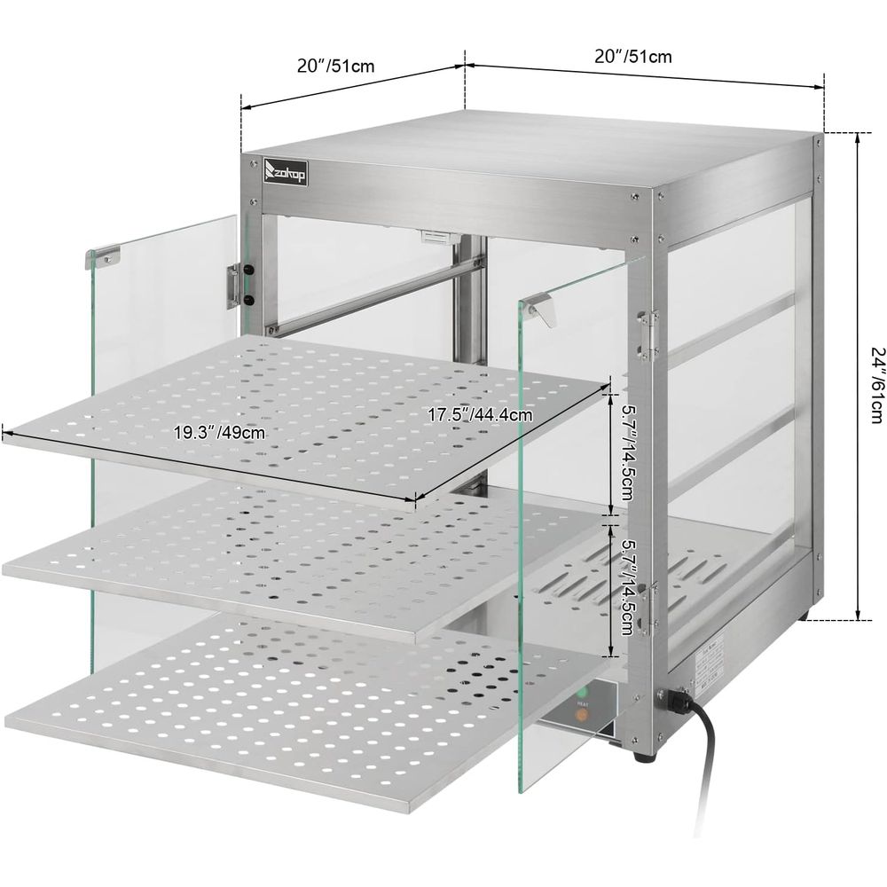 3 Tier Commercial Countertop P - Commercial Kitchen Accessories 评论和价格