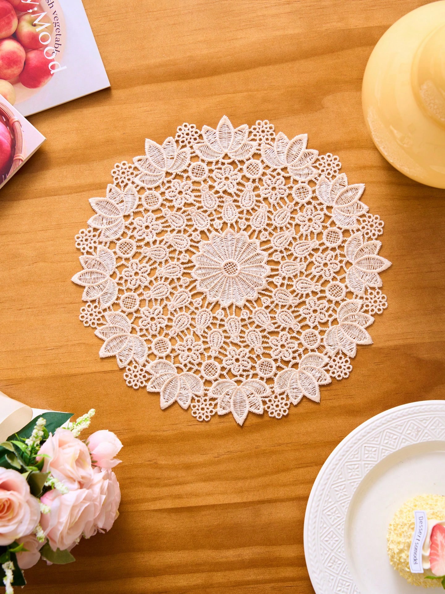 1/2/4/6pcs Ditsy Floral Embroi - Commercial Kitchen Table 评论和价格