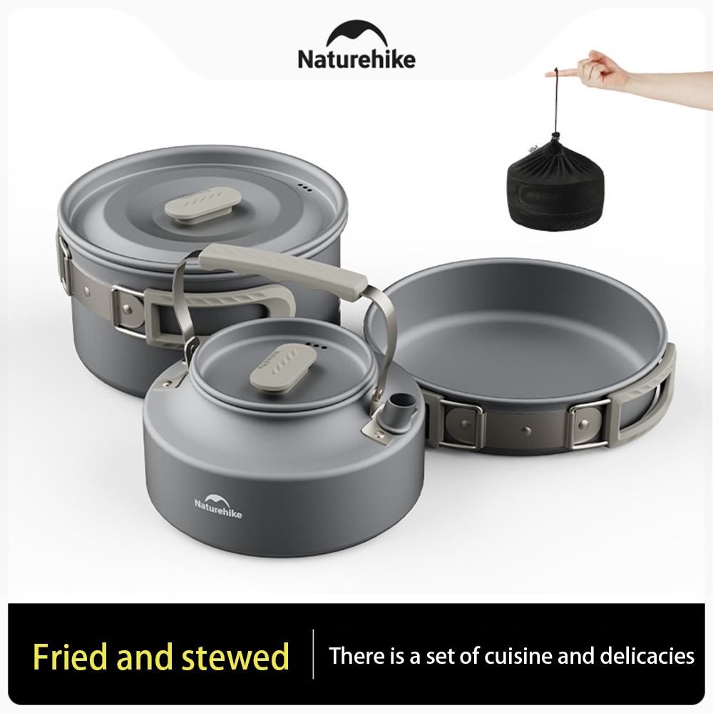 Naturehike Outdoor Pot Set,Cam - Commercial Kitchen Pots And Pans 评论和价格