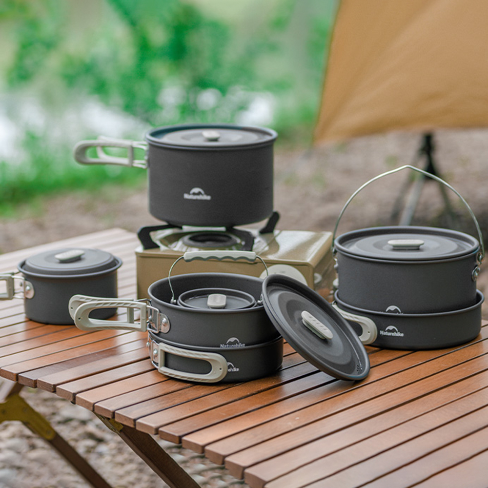 Naturehike Outdoor Pot Set,Cam - Commercial Kitchen Pots And Pans 评论和价格